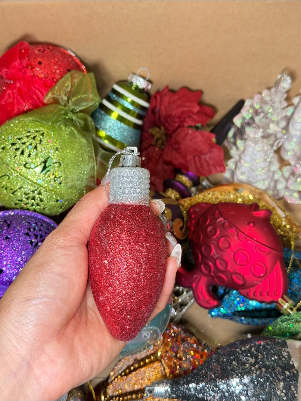 Assorted Vintage Holiday Ornament Set - Multi-Color Decorative Christmas Bundle